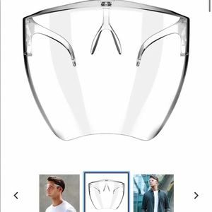 Fashion transparent face shield glasses 👓